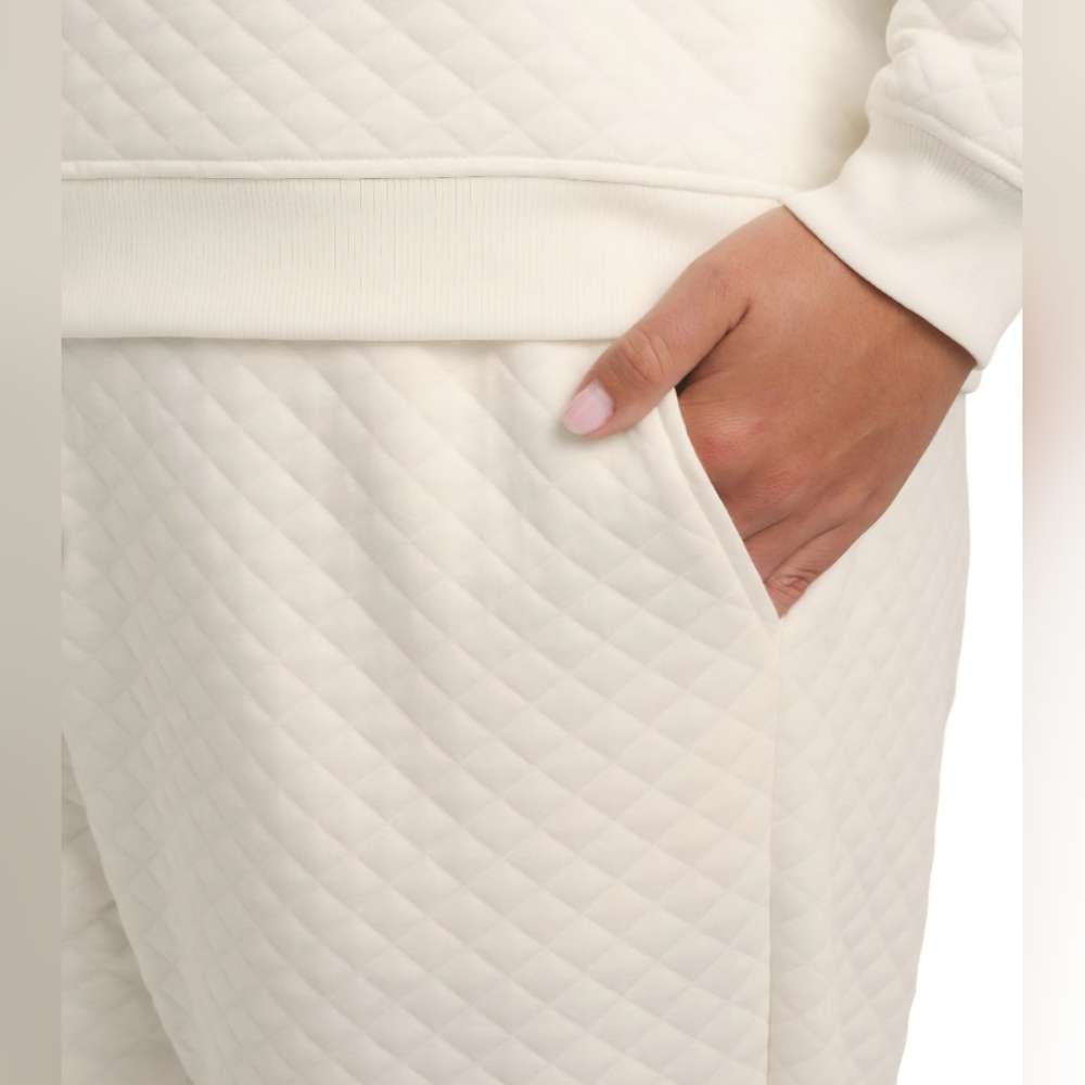Lands' End Women's Cream Quilted 2 Piece Lounge Set NWT - Picture 5 of 5